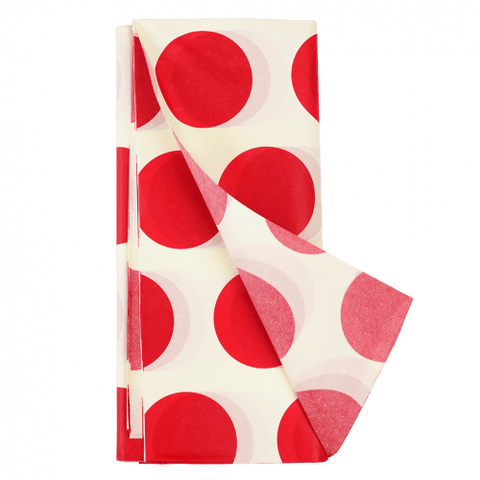Red & White Spotty Tissue Paper (10 Sheets)