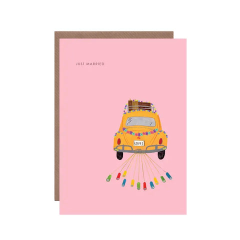 Wedding Beetle Greetings Card