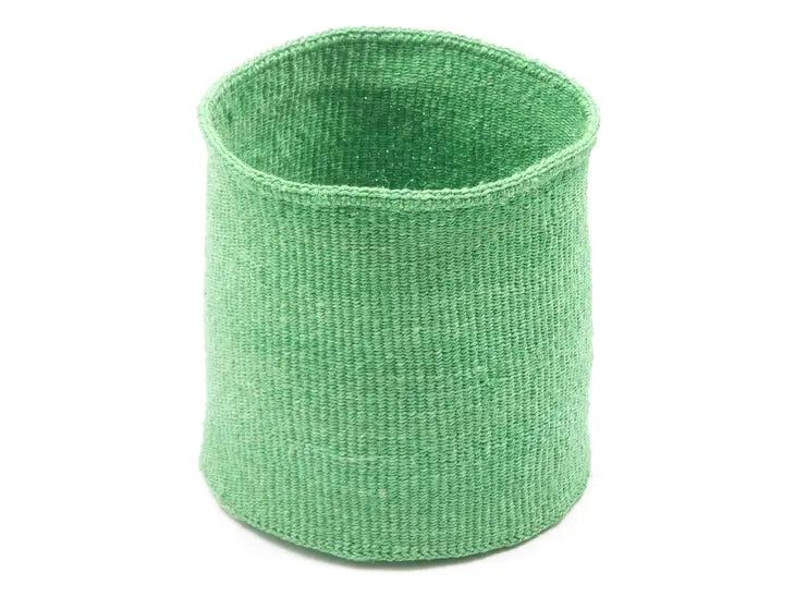 Grass Green Woven Storage Basket