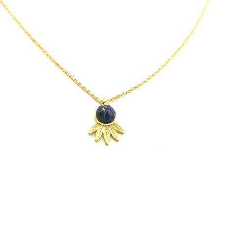 Deco Flower Blue Necklace