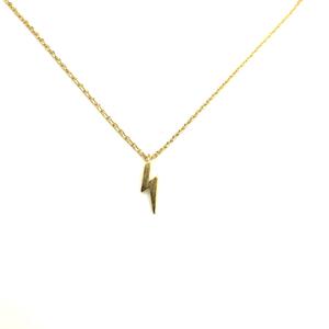 Golden Lightning Bolt Necklace