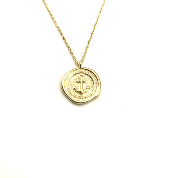 LAST FEW - WERE £19 - NOW £11! - Anchor Stamp Necklace
