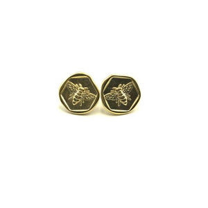 LAST FEW - WERE £19 - NOW £11! -  Bee Stamp Earrings