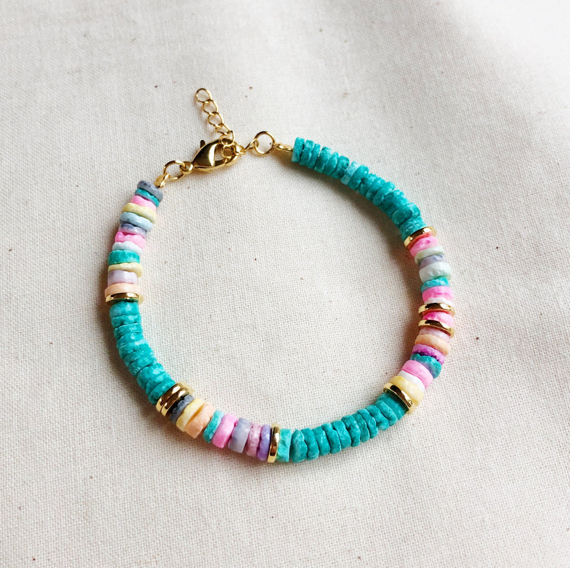 Turquoise Shell Bracelet