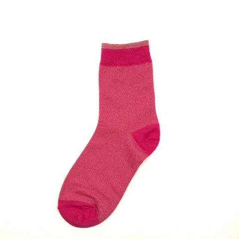 Bright Pink Sparkly Socks