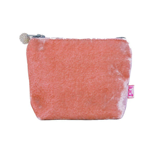 Mini Velvet Purse - Blush Pink