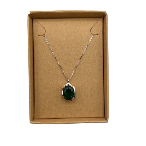 Vintage Emerald Style Necklace