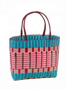 Large Blue & Pink Basket
