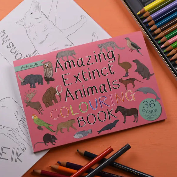 Amazing Extinct Animals Colouring Book