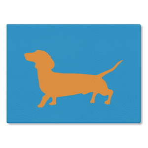 Sausage Dog Coloured Silhouette - Chopping Board/Worktop Saver